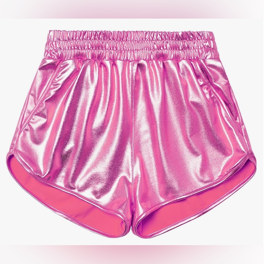 Metallic Pink girls 6/7 Shorts NWT